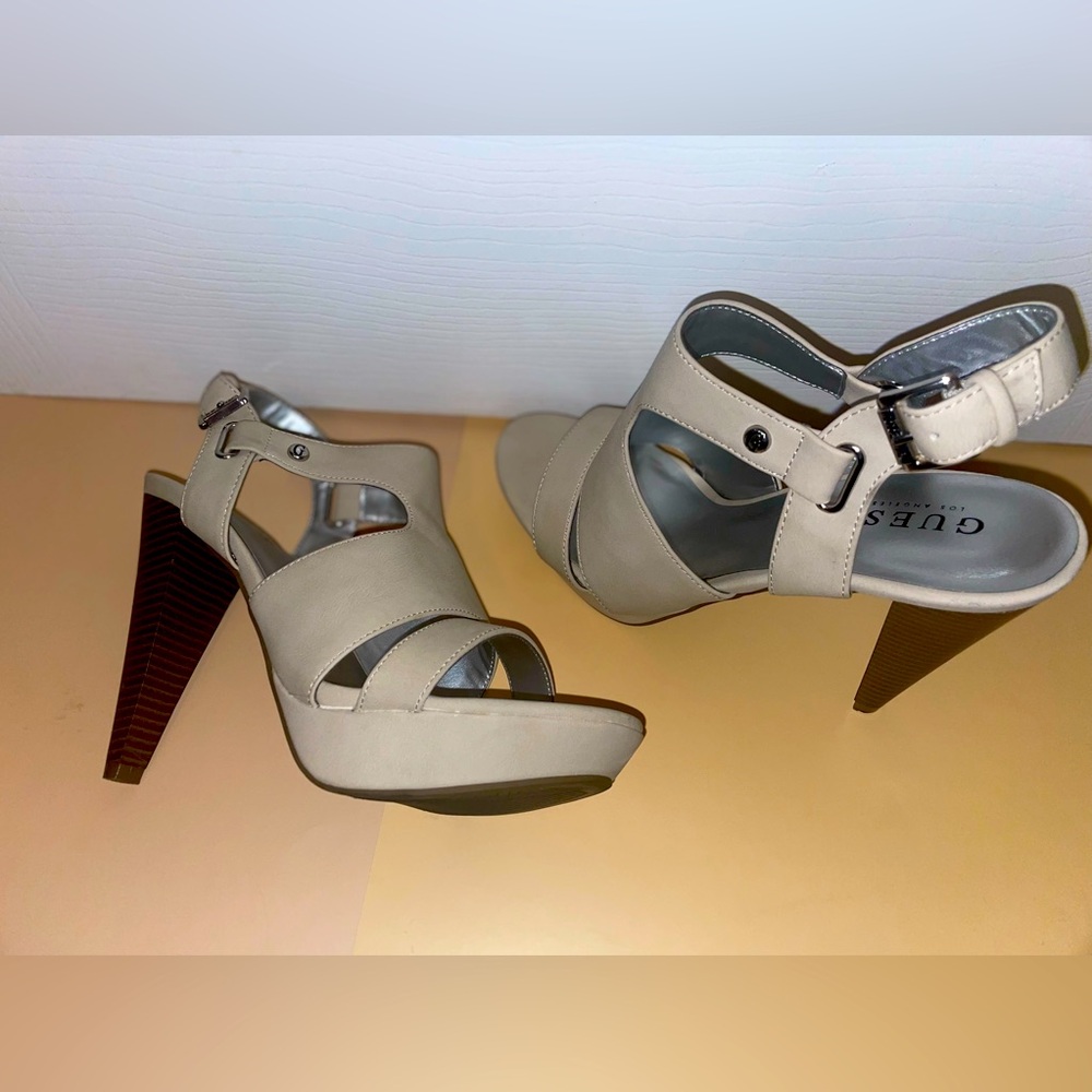 Guess open toe heels, very gently used